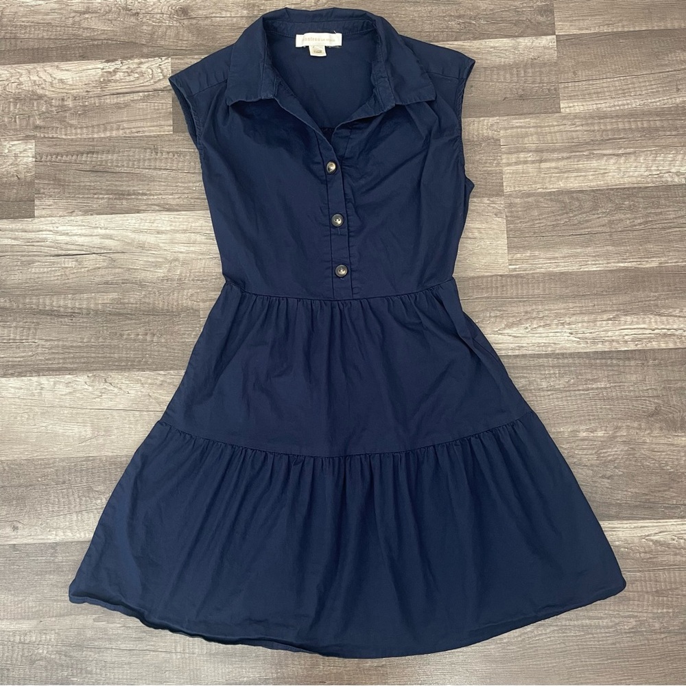 ‼️Monteau Los Angeles ‼️Navy Blue Button Up Mini Dress ✨Size Small✨